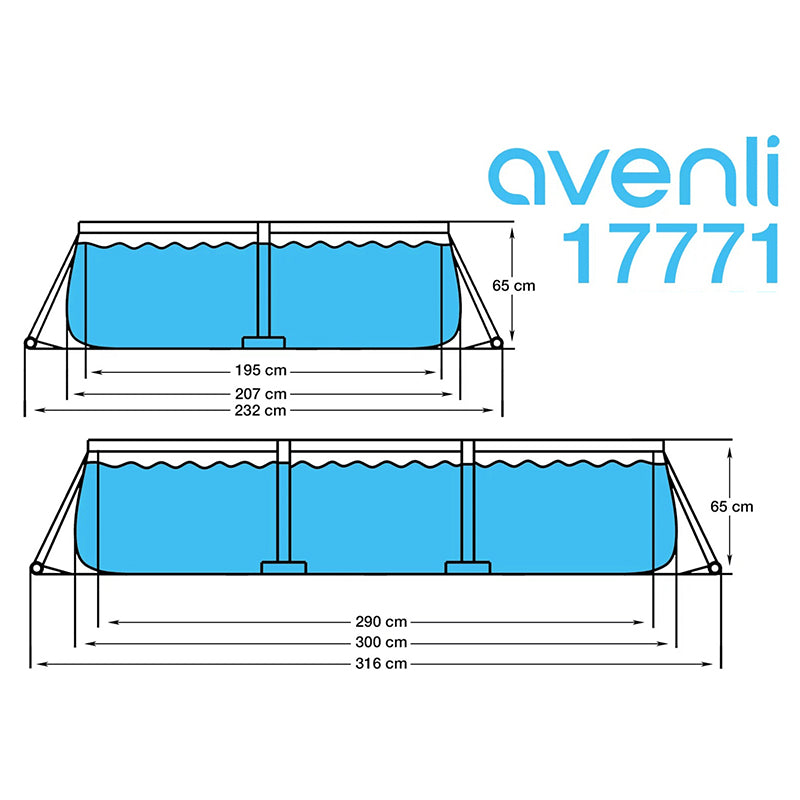 Piscina cu Cadru Avenli 17771EU