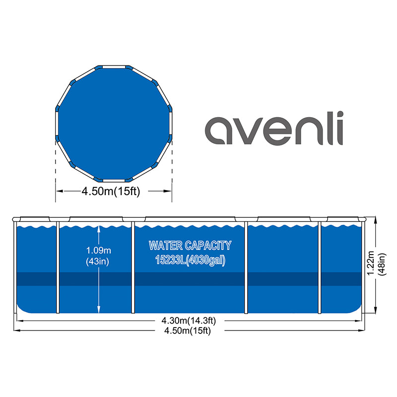 Piscina Cadru Metalic 427 Filtru si Scara H 84