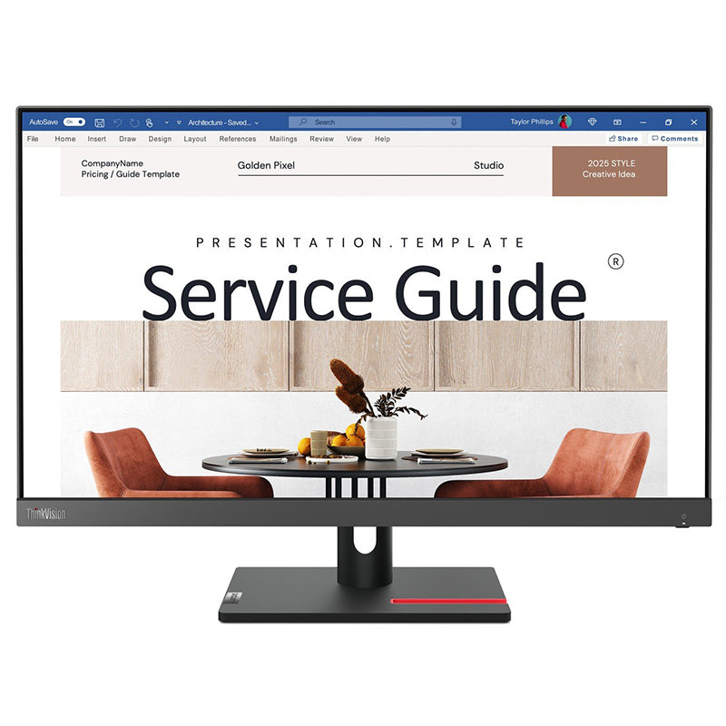 Monitor 24 Inch Fhd Ips Thinkvision S 24i-30 cu USB si Sunet Stereo