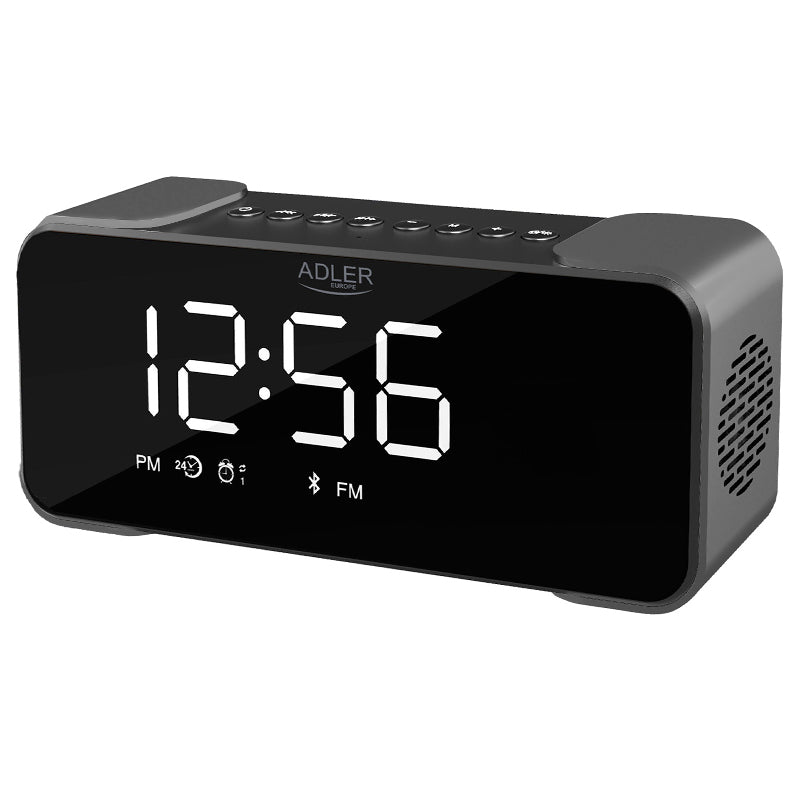Radio cu ceas Adler AD 1190 cu Bluetooth, radio FM, alarma si baterie 1800 mAh
