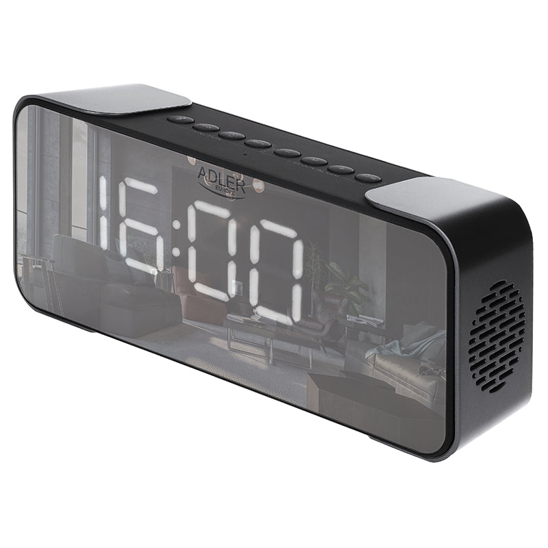Radio cu ceas Adler AD 1190 cu Bluetooth, radio FM, alarma si baterie 1800 mAh