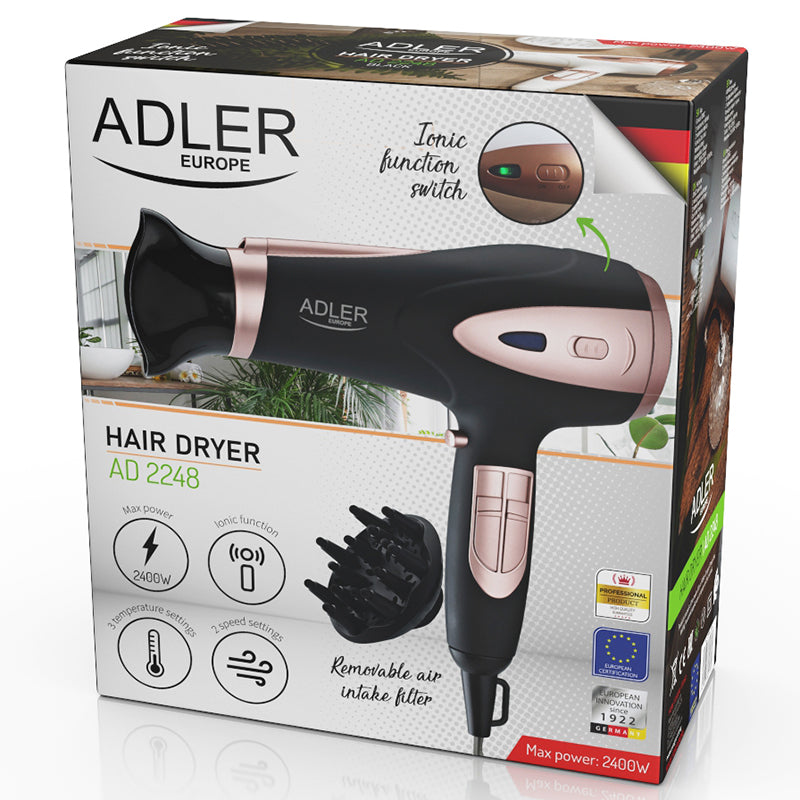 Uscator Par Ionizare Negru Adler AD 2248