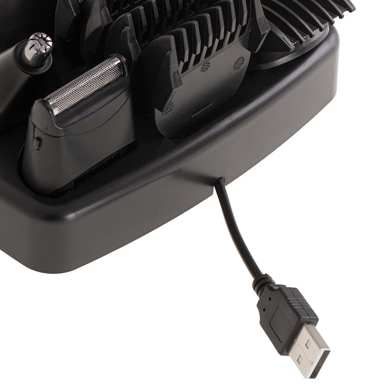Set 5 in 1 Trimmer cu afisaj Adler AD 2943 cu afisaj LED, baterie reincarcabila si USB