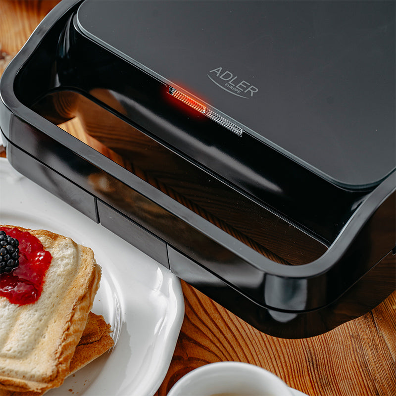 Sandwich Maker 2 in 1 Negru Adler AD 3070
