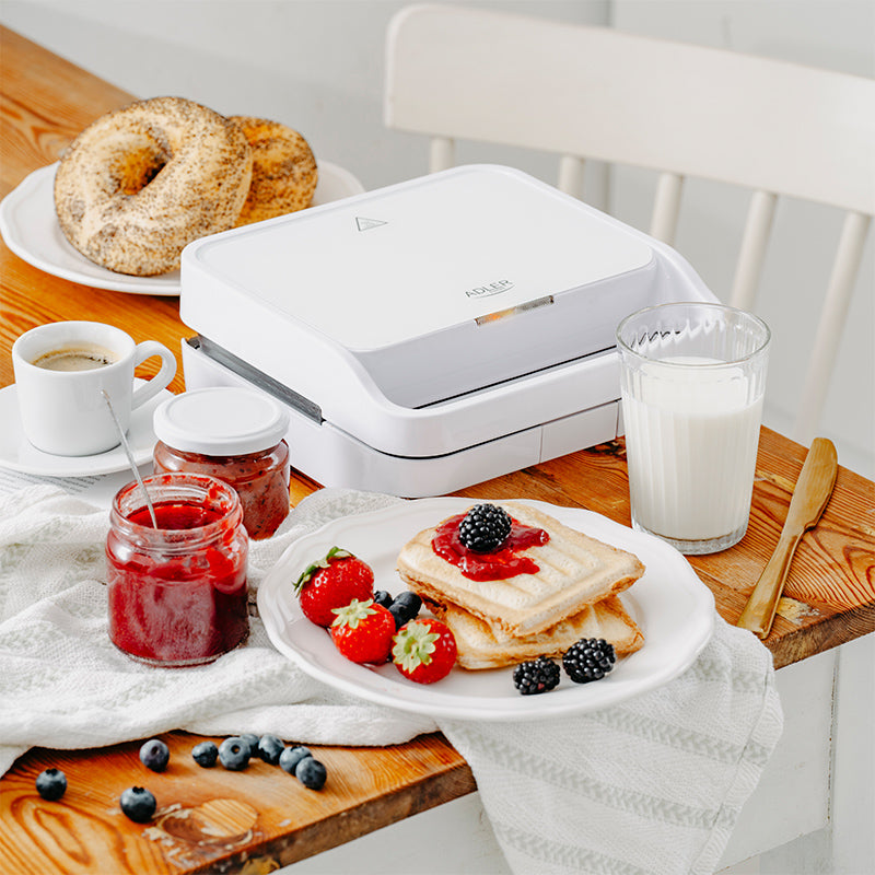 Sandwich Maker 2 in 1 Alb Adler AD 3070
