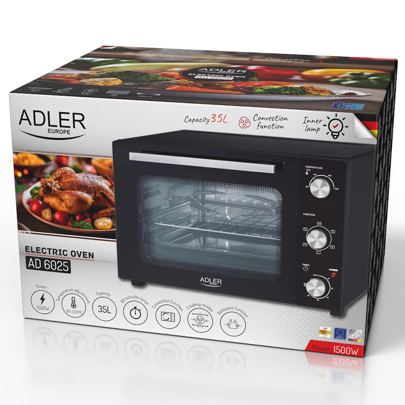 Cuptor Electric 35L 1500W Adler