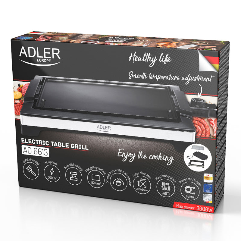 Grill Electric de 6613 Adler Masa 3000W