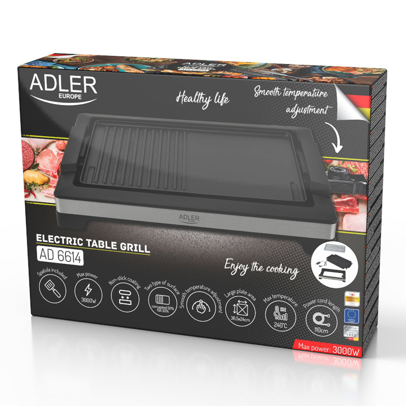 Grill Electric de 6614 Adler Masa 3000W