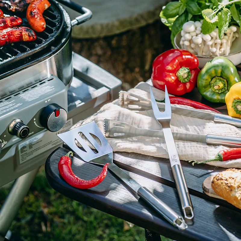 Set Accesorii Grill Inox cu Husa Adler AD 6730 cu DAB+