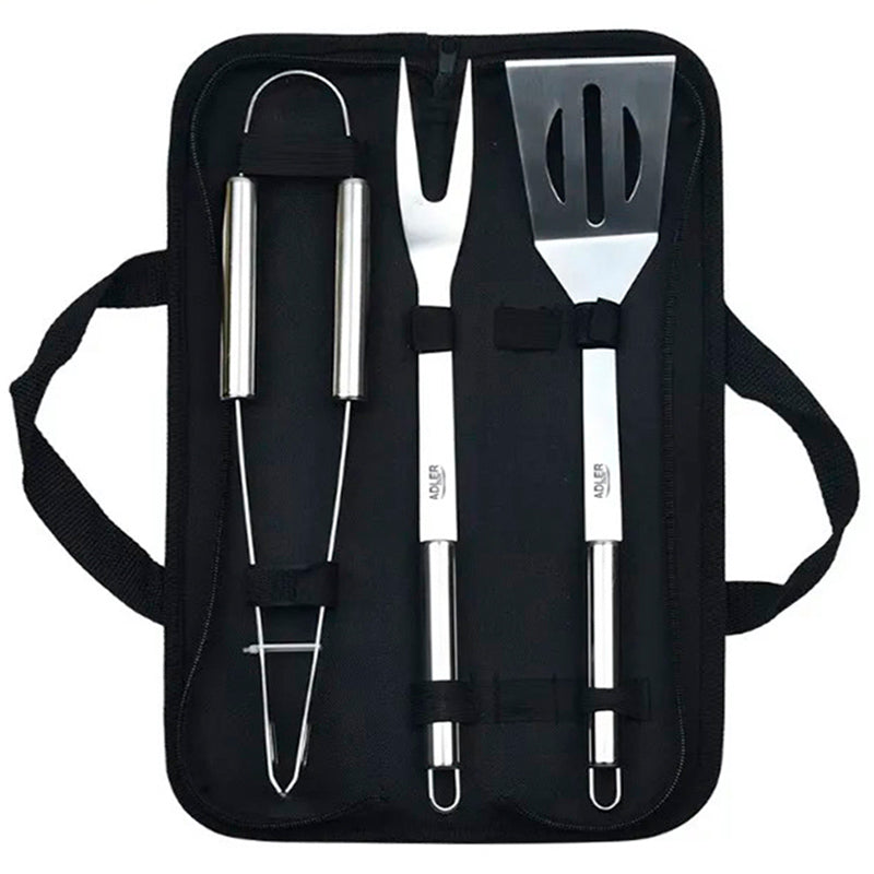 Set Accesorii Grill Inox cu Husa Adler AD 6730 cu DAB+
