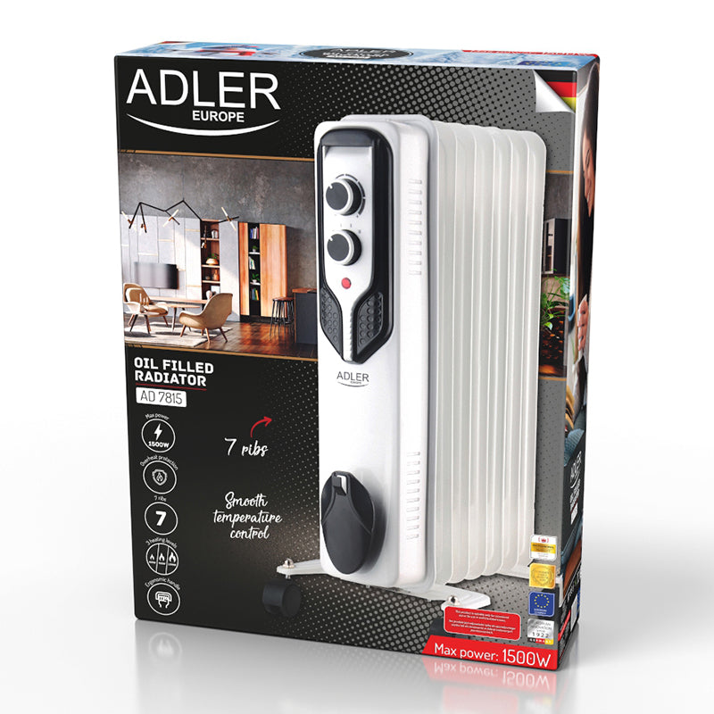 Radiator Ulei 7 Elementi 1500W Adler