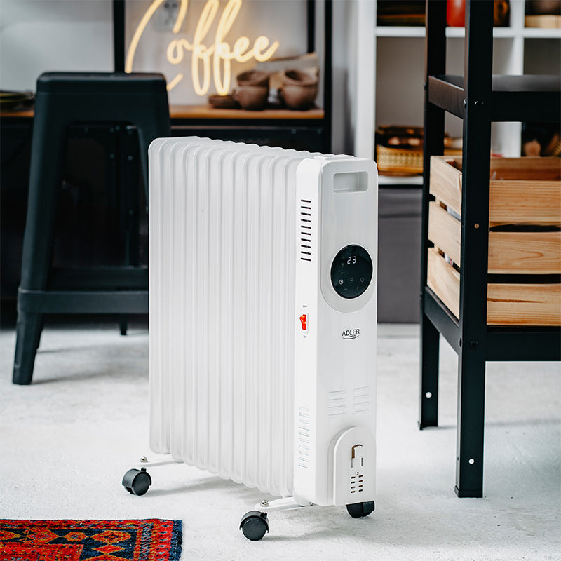 Radiator Ulei 13 Elementi 2500W Telecomanda Adler