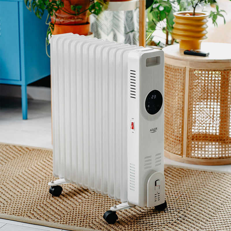 Radiator Ulei 13 Elementi 2500W Telecomanda Adler