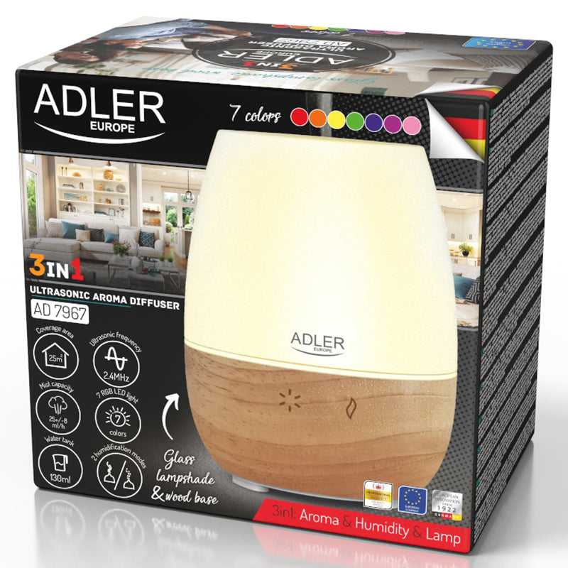 Difuzor Arome Ultrasonic 3 in 1 Adler AD 7967