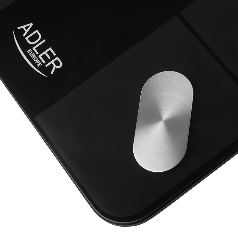 Cantar Smart Tuya Negru Adler AD 8186 cu Bluetooth, afisaj LED si baterie reincarcabila