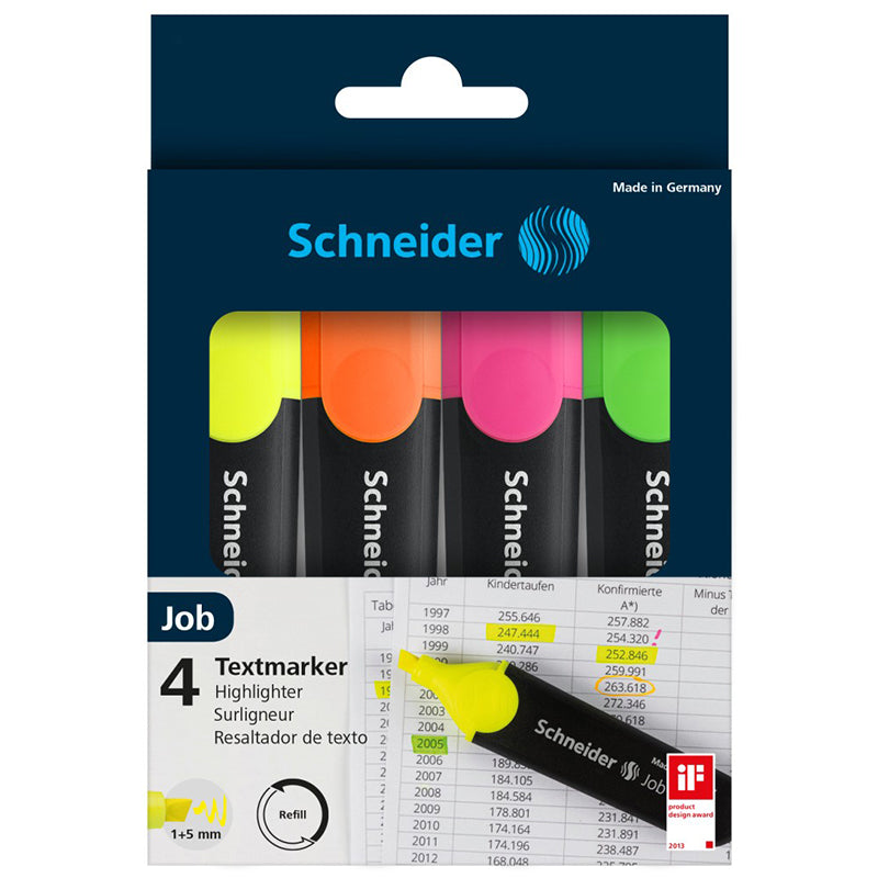 Set 4 Evidentiatoare Neon Schneider
