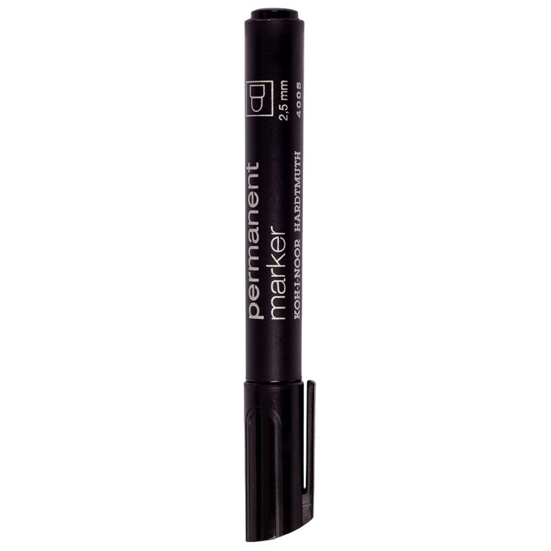 Marker Permanent Negru Varf Rotund 2.5 Mm