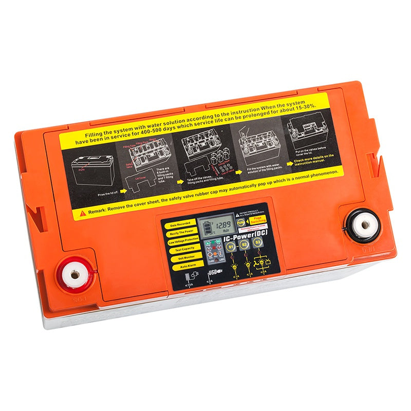 Acumulator Gel Plumb Deep Cycle afisaj 100ah Bat 0410 cu baterie reincarcabila si USB