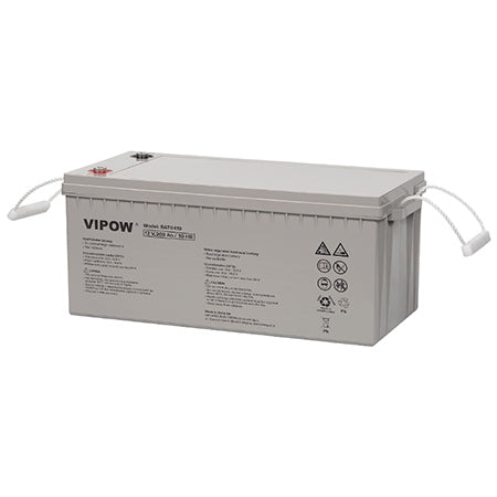 Acumulator Stationar Agm 200ah Vipow Vrla 12V cu baterie reincarcabila