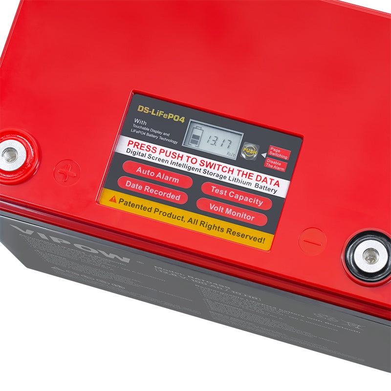 Acumulator Lifepo4 100ah Vipow Bat 0499 cu Bluetooth si baterie reincarcabila