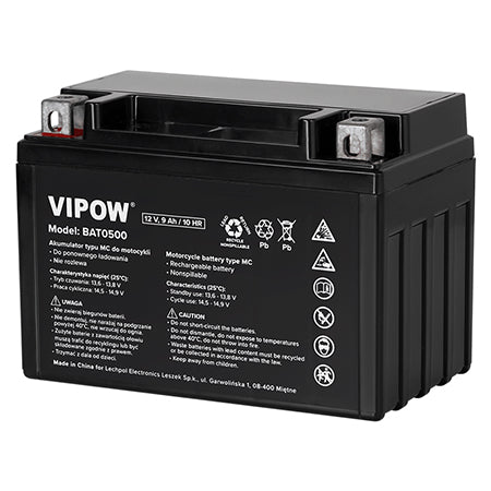 Acumulator Vehicule Electrice 9ah 10hr Vipow Bat 0500 cu baterie reincarcabila