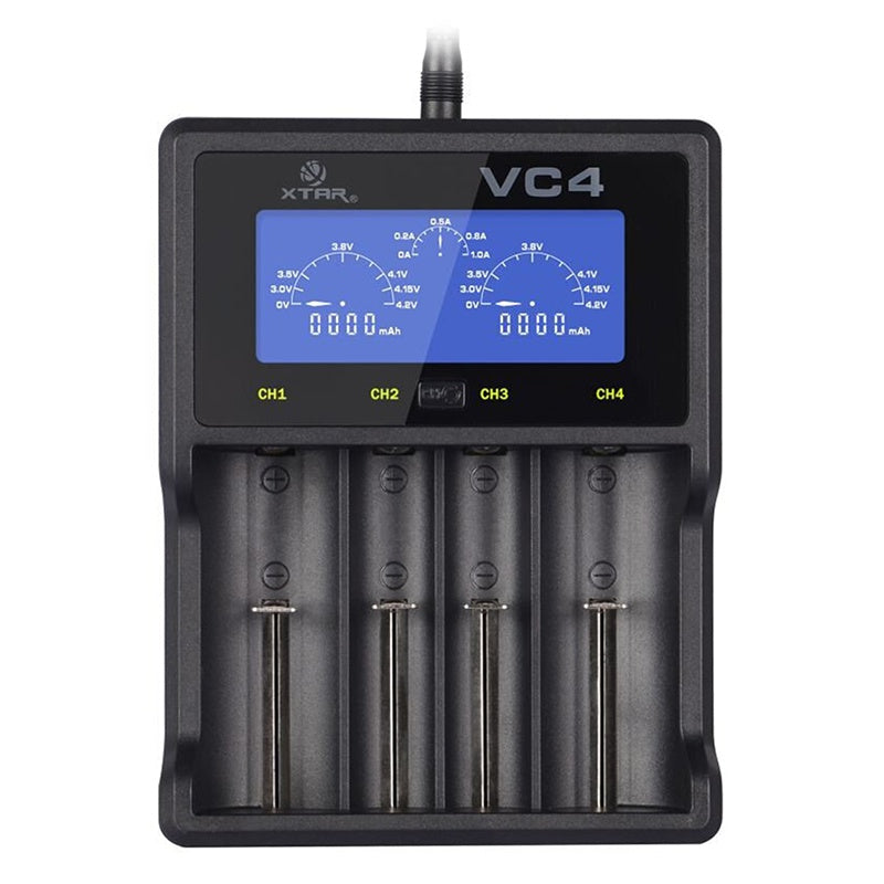 Charger Acumulatori Li-ion si Nimh Xtar Vc4 Bat 1151 cu afisaj LCD, baterie reincarcabila si USB