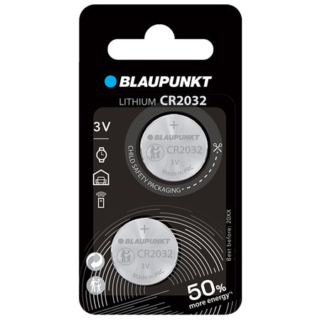 Baterie Litiu 2 Buc Blaupunkt CR 2032 cu baterie reincarcabila