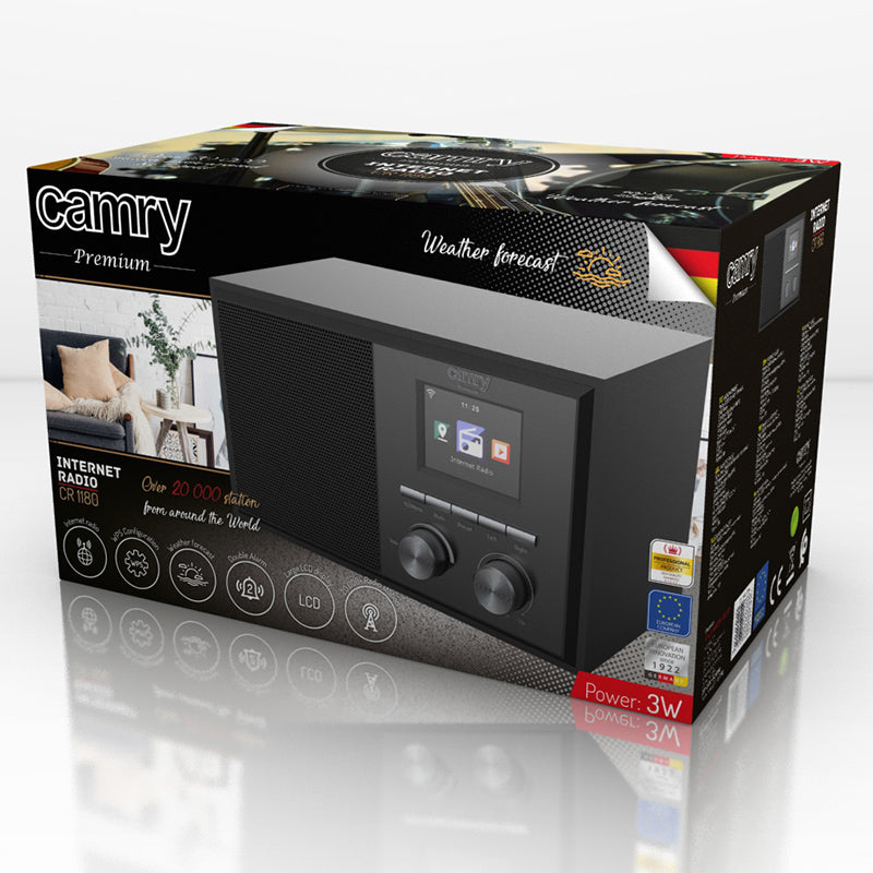 Radio internet Camry CR 1180 cu DAB+, Internet WiFi si AUX
