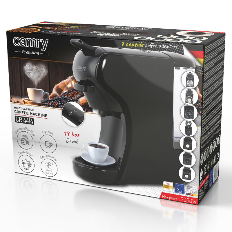 Espressor 19 BAR Multi Capsule CR 4414BB Camry