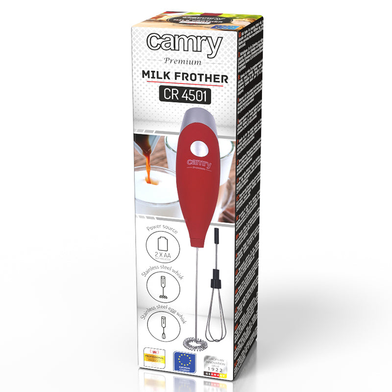 Milk Frother Manual Rosu Camry Cr 4501r cu DAB+
