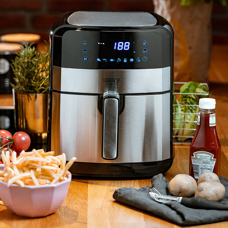 Friteuza Air Fryer 5l 9 Programe Camry CR 6311 cu afisaj LED