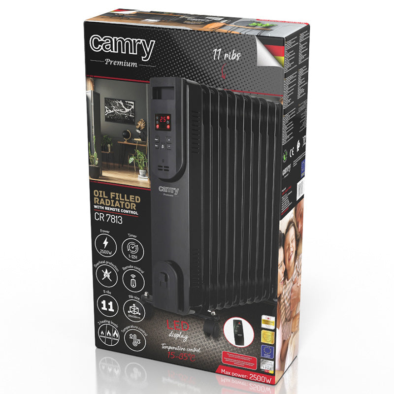 Radiator Elementi CR 7813 Camry Ulei 11 cu afisaj LED si Telecomanda