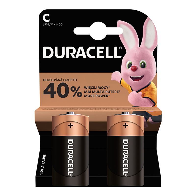 Baterie Alcalina Blister 2 Buc Duracell Lr 14 cu baterie reincarcabila