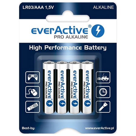 Baterie Alcalina Blister 4 Buc Everactive Lr 03 cu baterie reincarcabila