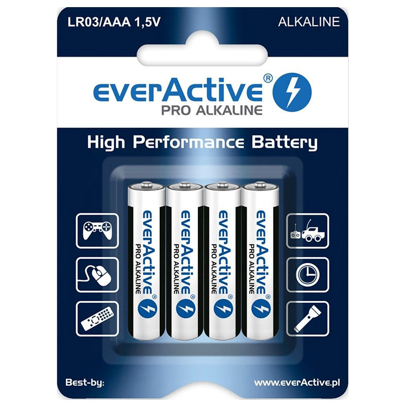 Baterie Alcalina Blister 4 Buc Everactive Lr 03 cu baterie reincarcabila