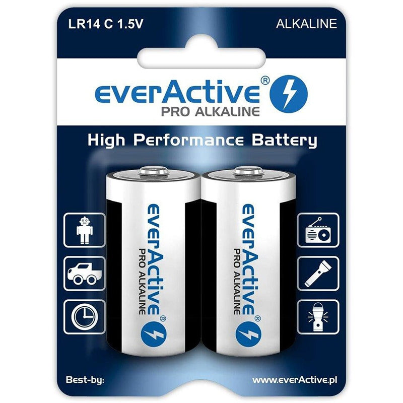 Baterie Alcalina Blister 2 Buc Everactive Lr 14 cu baterie reincarcabila