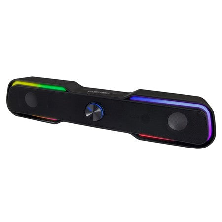 Boxe Soundbar 2.0 LED Rainbow Apala Esperanza cu Internet WiFi, USB si Sunet Stereo