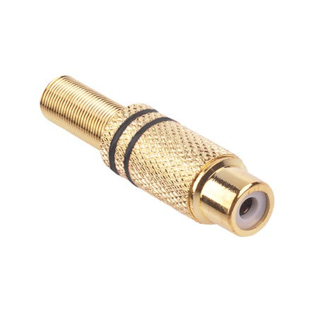 Mufa RCA Mama Metal Auriu Negru Gni 0069A