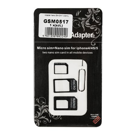 Adaptor Nano/Micro/Sim 3 in 1