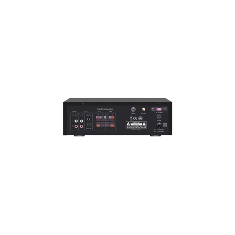 Amplificator Pa 2 Zone 2x100w Max cu Bluetooth, radio FM, Card SD si Telecomanda