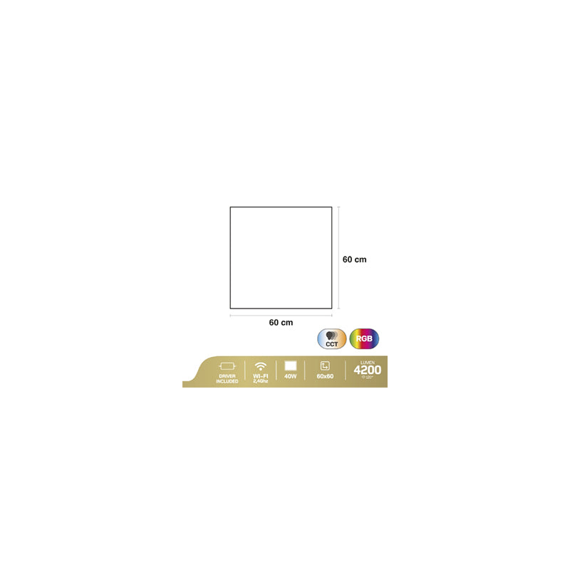 Panou LED RGB Cct Smart Wi-Fi