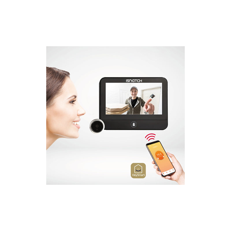 Vizor Smart Wi-fi Monitor 4.3 Inch Isnatch cu Internet WiFi, baterie 5000 mAh, USB si Card SD