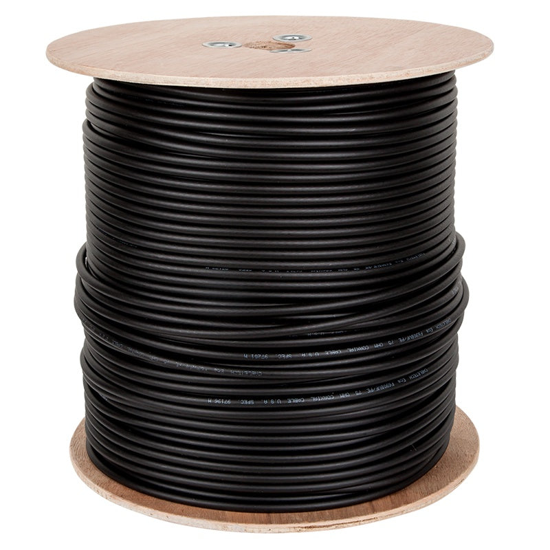 Cablu Coaxial F690bv+gel Negru Tambur 305m F 690bv+gel