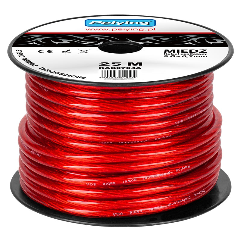Cablu Putere cu 8ga (6.7mm 8.31mm2) 25m Kab 0704A