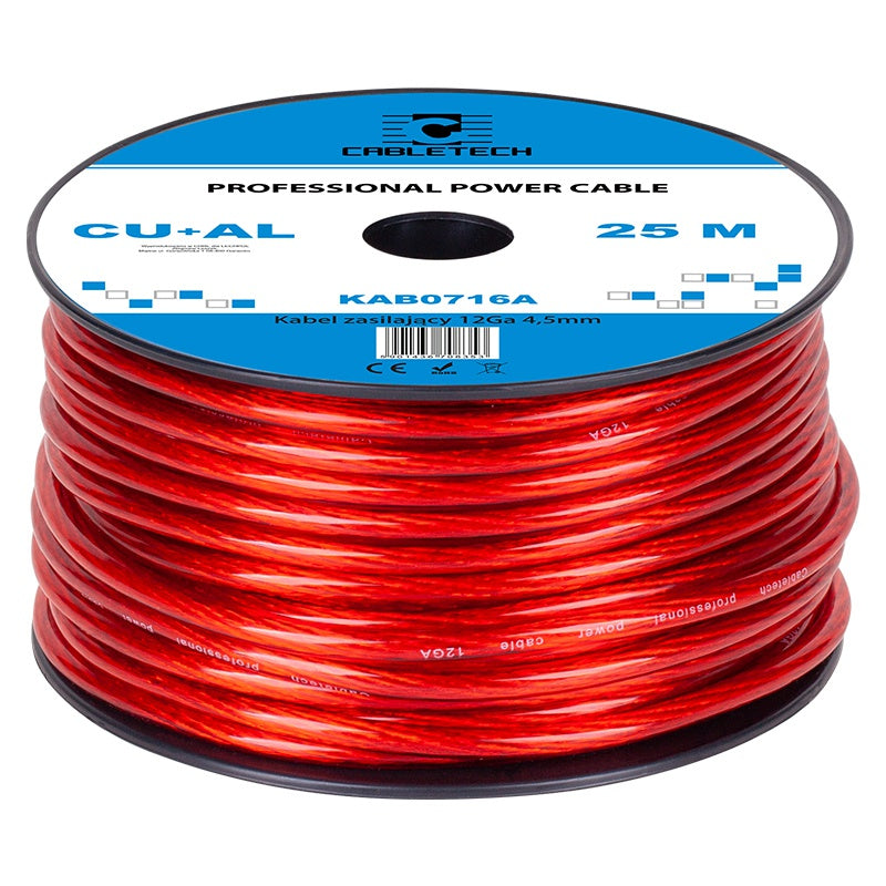 Cablu Putere cu- (4.5mm 3.31mm2) 25m R al 12ga