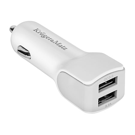 Incarcator Auto USB Dual 2.1A si 1A K&M