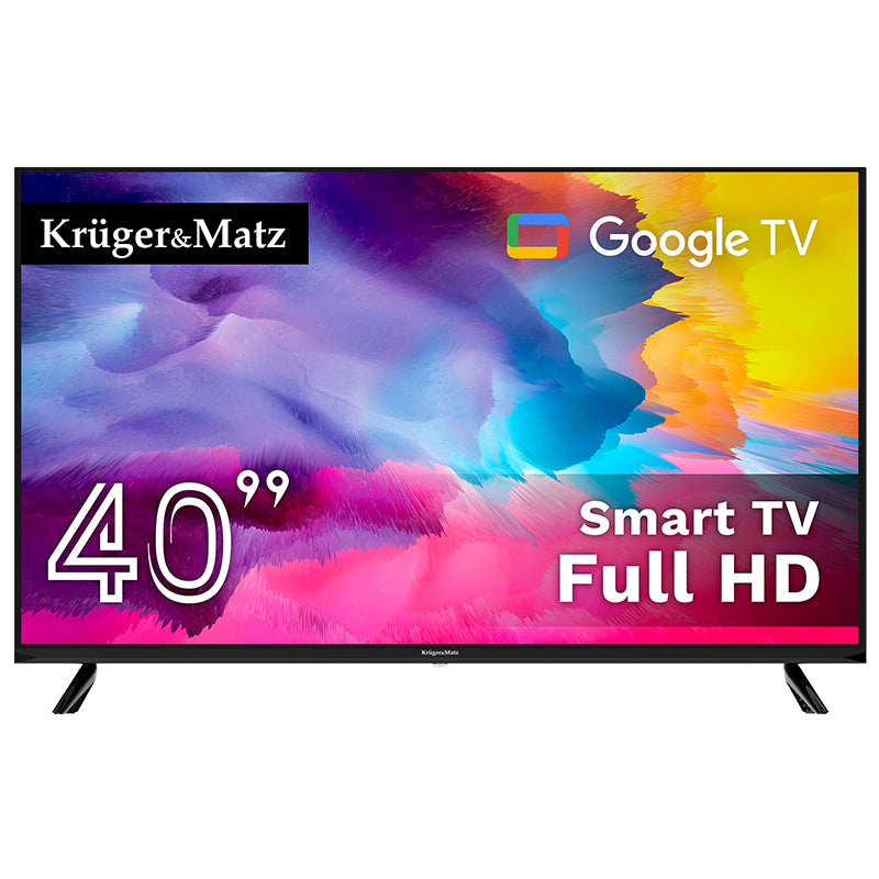 Google Smart Inch H265 Hevc & Kruger TV 40 cu Internet WiFi, USB, Telecomanda si Sunet Stereo