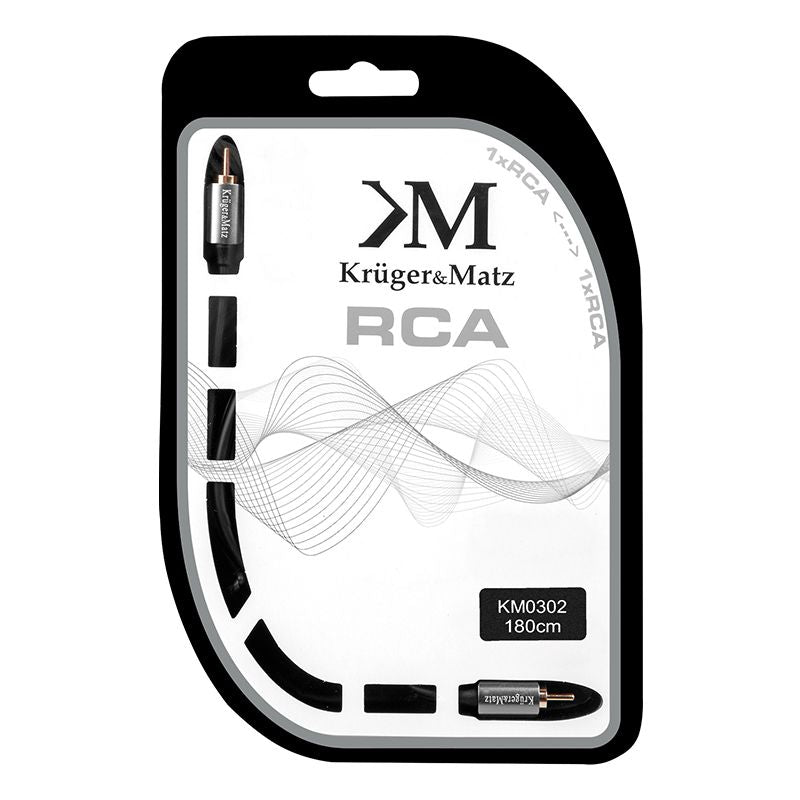 Cablu 1RCA-1RCA 1.8M Kruger&Matz