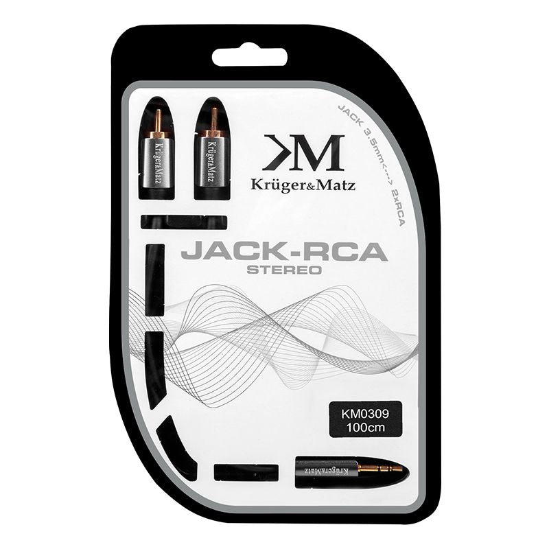 Cablu 3.5-2RCA 1.0M Kruger&Matz