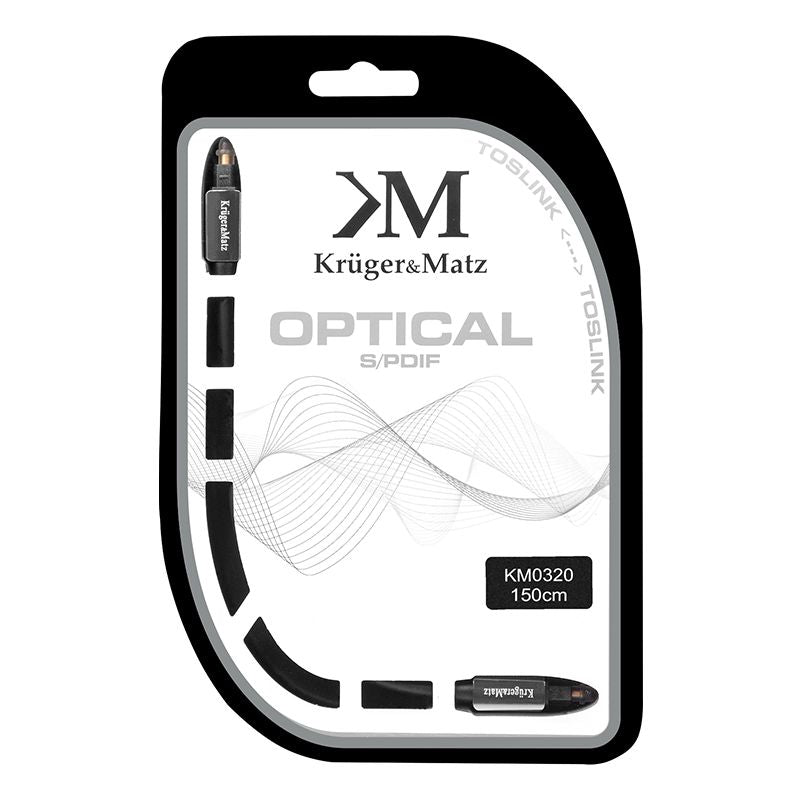 Cablu Optic TOSLINK-TOSLINK 1.5M Kruger&Matz